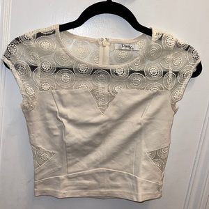 White crop top